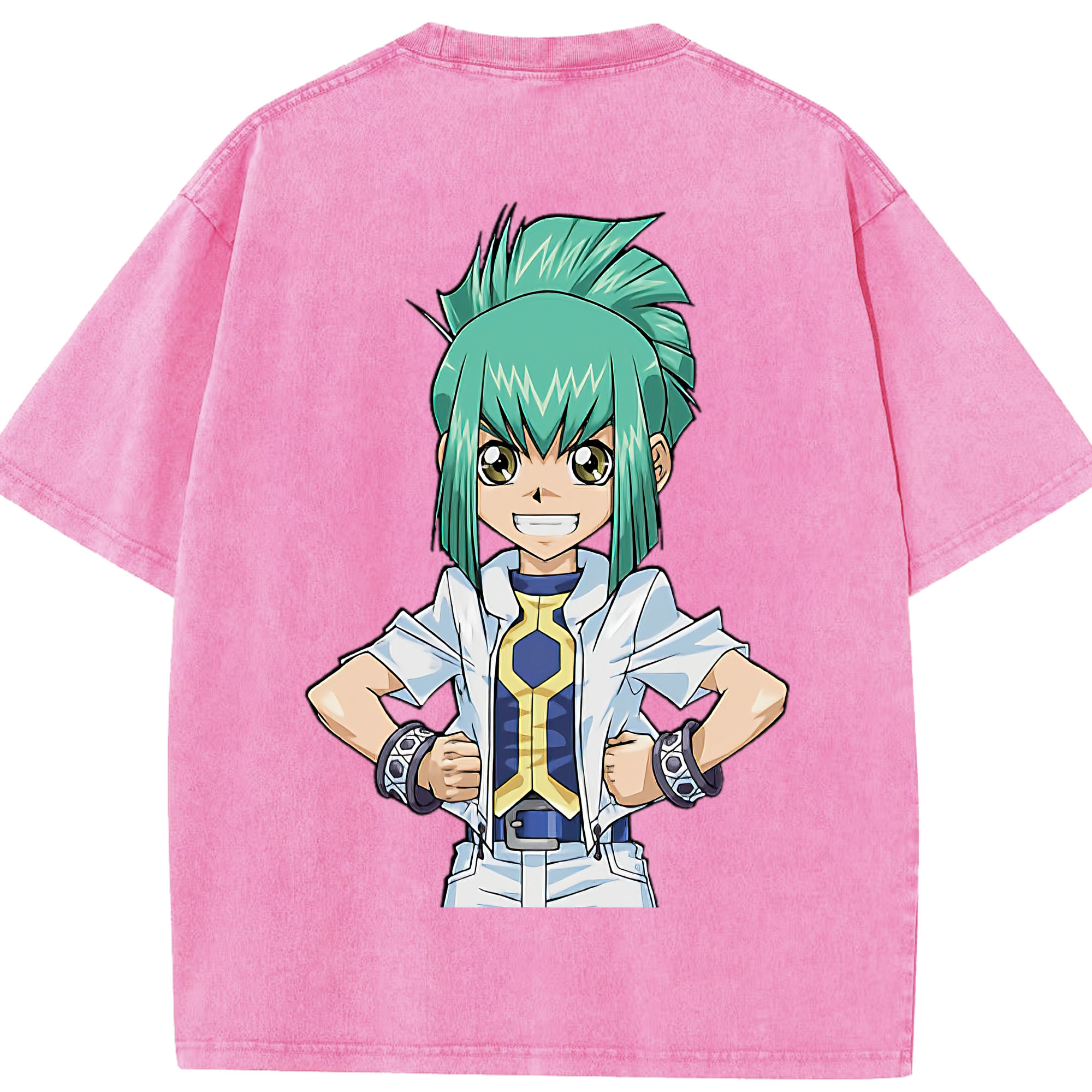 （画像用） 遊☆戯☆王 Yu-Gi-Oh! 綿100% ヴィンテージ風 半袖Tシャツ（背面プリント）